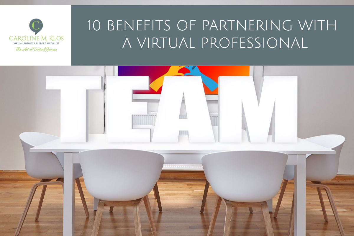 Benefits to working with Virtual Professionals